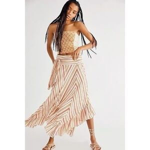 Free People Giselle Midi Skirt